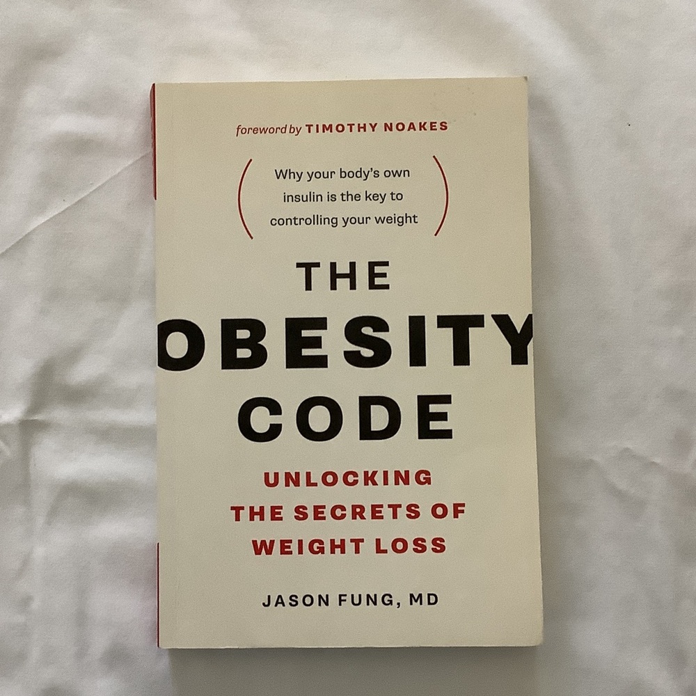 The Obesity Code - Cream Cover with Red Accents